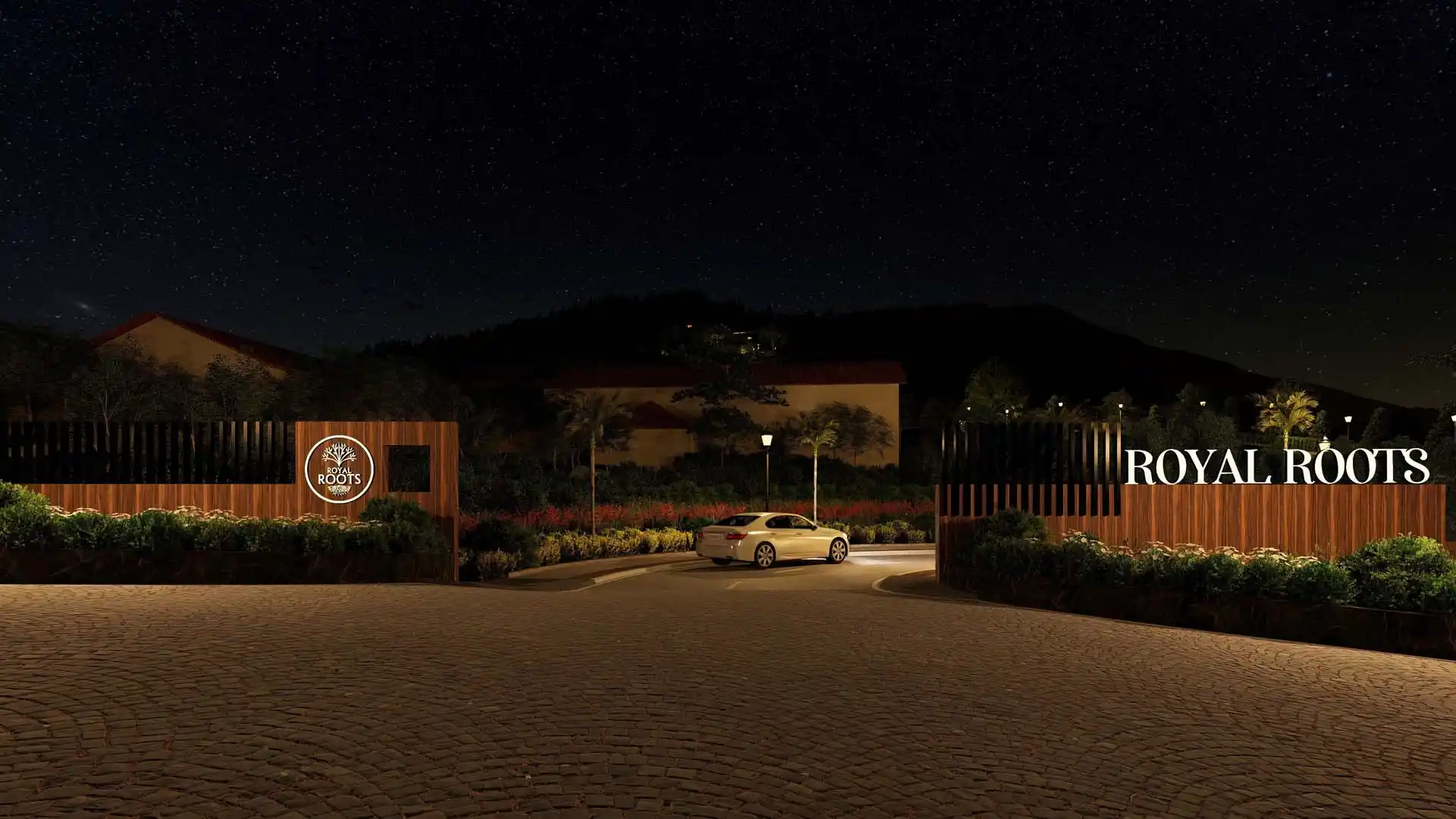 Grand Entrance at Royal Roots near Pune